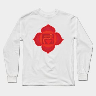 Muladhara Red Chakra Long Sleeve T-Shirt